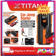 ⭐ [100% ORIGINAL] ⭐ PROMO 129800mAh 12V Car Jump Starter Power Bank Car Jumper Digital Display Power