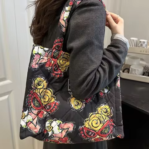 Japanese Style Hysteric Mini Shoulder Bag Cartoon Anime High Capacity Supermarket Shopping Bag Fashi