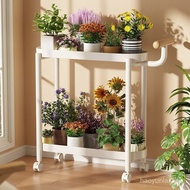 Living Room Coffee Table Bedside Table Movable with Wheels Mini Storage Rack Organizer Side Table Cr