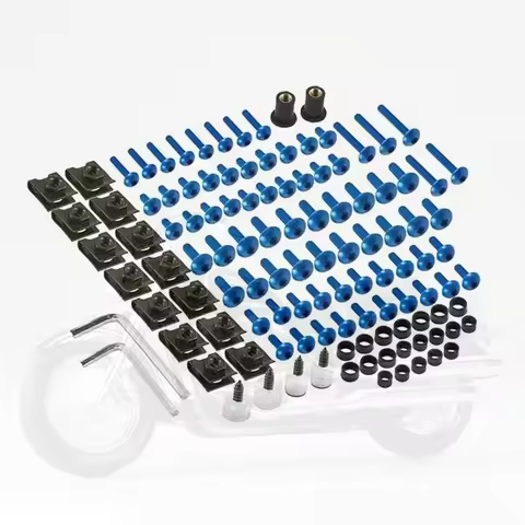 190pcs Screw Set Motorcycle Fairing Screws Kit Accessories Screw For Ducati 899 Zzr1400 KAWASAKI ZX1