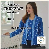 BLUS KUTUBARU BATIK JUMPUTAN BIRU Blus Kebaya Batik Jumputan Kutubaru 2023  Jumputan Kebaya Jumputan