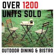 Dining Table Set with two 2 chairs, outdoor dining set / Bistro Set / Balcony Dining Set / Garden Di
