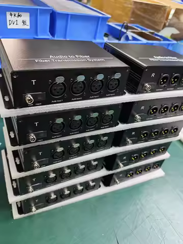 2/4/8/16 Channel Forward XLR Balanced Audio Converter Over Fiber