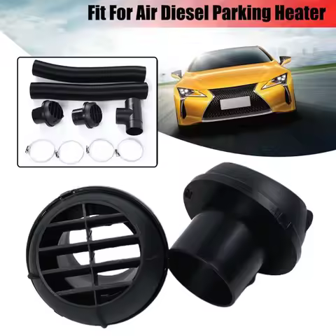 42/60/75mm Diesel Heater T 3 Outlets Connector Y-shaped Aluminum Foil Diesel Heater Vent Hose Clips 