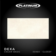 Keramik Dinding Platinum Ceramics 30x60 Dexa Cream Basic