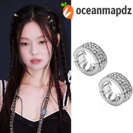 OCEANMAPDZ 2/4/6pcs/set Silver Round Hairclasp, Metal Clips Y2K Hair Braid Tubes, Hair Accessories C