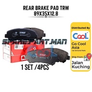 REAR BRAKE PAD CITY SEL(03-08)CITY T9A(14-19)CITY TMO(08-13)CIVIC S5A-ES(01-05)CIVIC SH3-SH4-EG(87-9