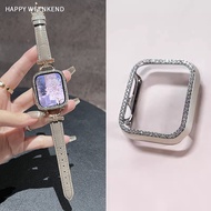 สายนาฬิกาหนังแท้หรูหรา ดีไซน์หรูหรา เหมาะกับ Apple Watch S7/S8/S9/S10/iWatch Ultra/S34/S5/S6