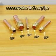 YeeFixx access valve Gas R410a R32 R22 Copper Tube Aircond indoor pipe valve connector nut Welding r