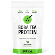 Boba Tea Protein Matcha Latte | 25g Grass-Fed Whey Protein Isolate Powder | Gluten-Free & Soy-Free B