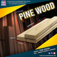 1PCS 38 x 95 x 1000mm PINE WOOD | PLANK | PALLET | SHELF | DECO | RACK | KAYU PINE | CABINET