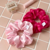 [Hair Faerie] Handmade Large Duo Set Silk Satin Scrunchies Super Soft All-Day Hold Getah Rambut Prem