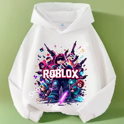 Roblox Kids Spr Autumn Sweatshirts Baby Boys Fashion Clothes Teen Girls Cute Sport Hoodies Tops Spor