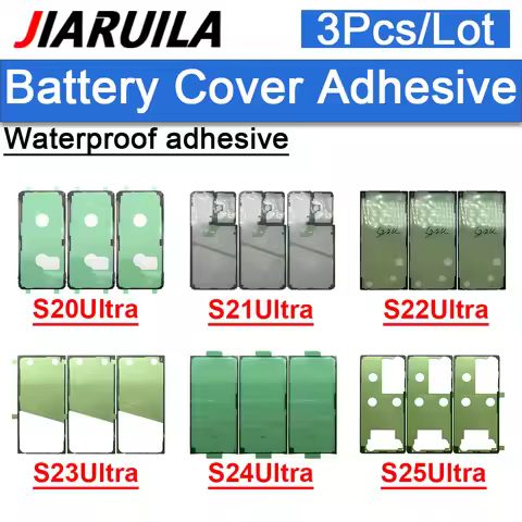 3Pcs Back Rear Battery Cover Sticker Adhesive For Samsung S23 S24 S25 Plus S20 S21 Ultra S928 S916 S
