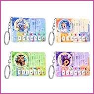 Mini DJ Keychain Cute Cartoon Keyring Bag Charm DJ Disc Player Keychain for Kids Boys Girls Children