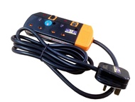 OPS 612N 2G 13AMP TRAILING SOCKET c/w NEON & SURGE PROTECTOR (2 MTR WIRE)