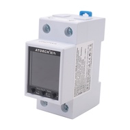 ATORCH GR2PWS Electricity Meter Tuya WiFi Rail Power Meter AC50-320V Digital Display Monitor Voltage