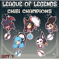 League of Legends | Chibi Champs Set 1 | Acrylic keychain Charm | Aatrox, Ahri, Gwen, Jhin, Yasuo