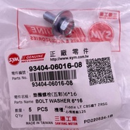 100% ORIGINAL SYM VTS200 BOLT WASH 6x16 // 93404-06016-08 100% ORIGINAL SYM VTS200