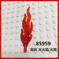 Domestic Small Particle Building Blocks 85959 Dragon Flame Big Flame Feather Fire Coral moc Undersea