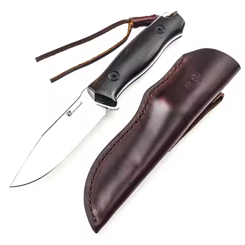 Hx Outdoors Cassic Hunting Knife,Premium Knife, japanese knives,Cleaver Field Kitchen Knives Leather