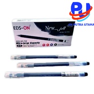EDS-ON EDS-NO-702 Pulpen Gel Fine Tip Hitam 0.5mm Tinta - 1 Pack