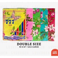 DOUBLE BEDSHEET 777 Cotton High quality bed sheet queen size&80x90(202x228cm)