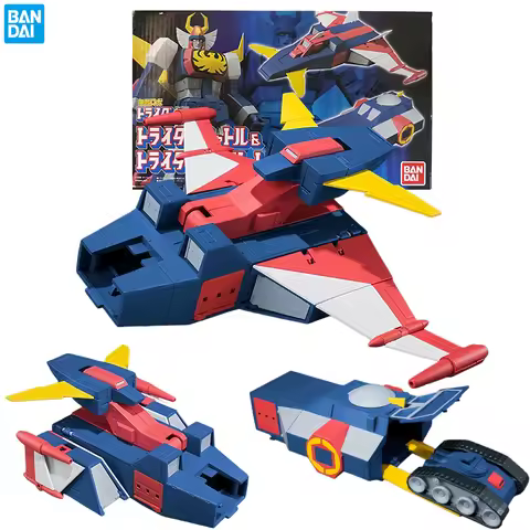 Bandai Trider G7 Action Figures New Trider Jet Set Invincible Robo Trider G7 Anime Toys Assembled Mo