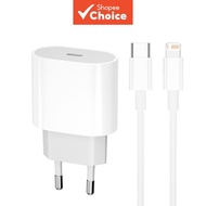 PD 20W Charger Set with 1M Cable Kit for Phone 14 Pro Max/13/11/8/6/XR Fast Safe Charging Cord Set P
