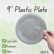 9 Inch Medium Plate [ ±50pcs ] SW Disposable PP Plastic Plate /9 Inch Party Plate / Pinggan Plastik 