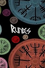 RUNES: Blank Lined Journal Pages Ideal for Rune, Tarot, Kipper, Lenormand , Oracle Card and Angel Readers For Daily Inspirational Notes