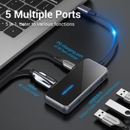 Vention 10 In 1 USB Type C HUB HDMI อะแดปเตอร์ Docking Station ความเร็วสูง USB3.0 To RJ45 Ethernet A