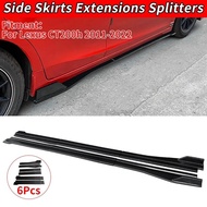 For Lexus CT200h 2011-2022 Car Skirt Spoiler Side Skirt Winglets Diffusers Extension Rocker Splitter