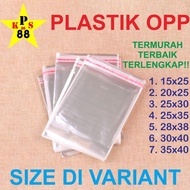 Platik OPP 30x40 / Plastik OPP 25x35 / Plastik Opp seal Jilbab - 15x25