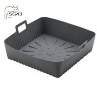 23cm/9Inch Square Large Silicone Air Fryer Liners Mold for  Air Fryer 6-8QT Reusable Airfryer Oven B