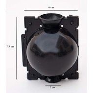 Combo of 10 pieces (6cm) PP PLASTIC POT, black. 4 year durability, can be reused many times