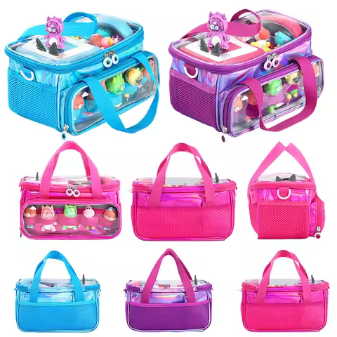 Portable Storage Bag with Shoulder Strap Travel Carrier Bag Carrying Bag for Tonies Figures Headphon