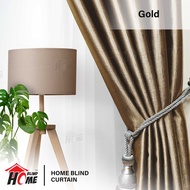Aurora Blackout Thermal Curtain 260cm Height / Langsir Tebal Halangan Cahaya/ Grommet Top (Eyelet)