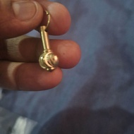 Brass Gada Hanuman Ji Locket Small Size Tiny Balaji Pendant Bajrangbali Indian