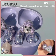 BYOBYO Headphone Decoration Clip, Butterfly Pattern DIY Headphone Diameter Buckle, Creative Gift Zir