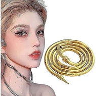 Lanmino Creative Snake Necklace, Punk Snake Necklace, Multi-functional Necklace, Bendable Snake Neck