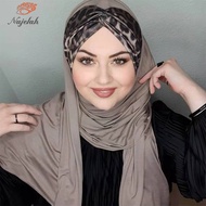 Muslim (1.7m X 0.7m) High Quality - shawl Leopard Instant Hijab Style