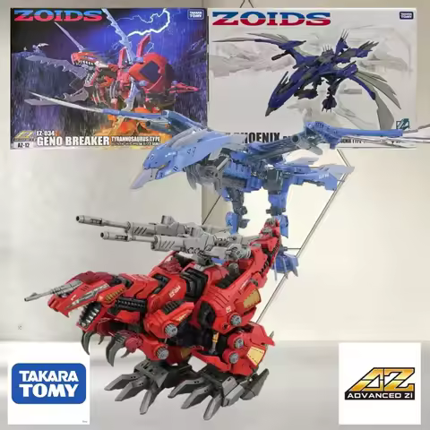 TAKARA TOMY T-SPARK ZOIDS ADVANCED Zi AZ-12 Geno Breaker AZ-06EX Phoenix Raven Republic Pilot 1/72 1