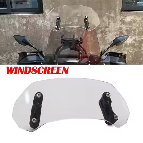 Motorcycle Windshield Extension Adjustable Spoiler Deflector For BMW R1200GS F750GS F850GS F900R F90