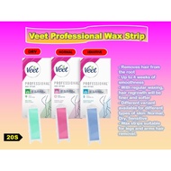 SokongMalaysia Veet Hair Professional Removal Wax Strip Normal/Sensitive/Dry Skin 20s Body Legs
