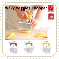 (SG) Crinkle Cutters, Waffle or French Fry Cutter, Potato/Vegetable Slicer, Wavy Veggies Chopper, Ch