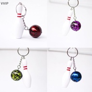Vvsg Simulated Bowling Ball Keychain Pendant Car Key Chain Sports Key Ring Bag Charms Car Key Access