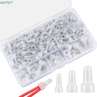 ANTOT 250 Pcs Crimp Terminal, 16-14 12-10GA Closed End Wire Connector, Electrical Wire 22-16 AWG Gau