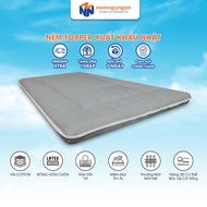 Nệm Topper xuất Nhật trải sàn êm ái mềm mại vải Cotton dệt thông thoáng - Tặng kèm ga