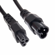 C5 IEC320 Power Cord Extension Cable Male to Female 1m 2m